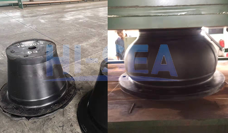 Test of Cone Type Rubber Fender.png